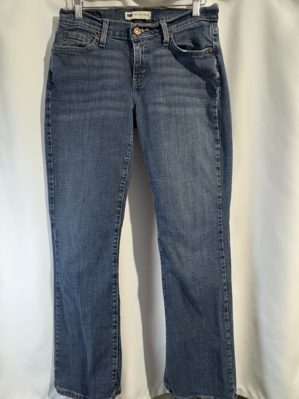 Levi's 529 Curvy Bootcut Jeans Womens 10M Blue Denim Med Wash Mid Rise Stretch